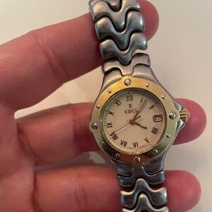 Ebel Watch - Ladies Sportwave Steel & 18K Gold Quartz Watch - Brand New Battery